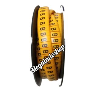 Cable marker FM - 1 angka dan huruf model gepeng