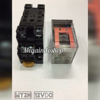 Relay MY2N 12V, 24V, & 220V + Socket PYF08A-E Omron - 12VDC